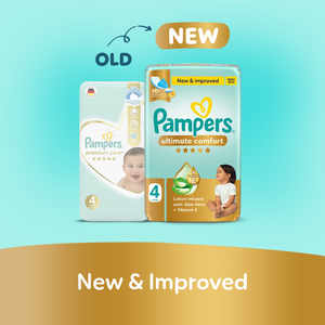 Pampers, Ultimate Comfort Taped Diapers Size 4 9-14 Kg - 54 Pcs - 2 Pampers, Ultimate Comfort Taped Diapers Size 4 9-14 Kg - 54 Pcs - 2