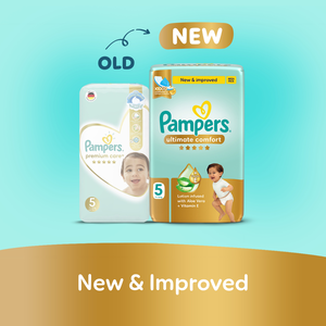 Pampers, Ultimate Comfort Taped Diapers Size 5 11-16 Kg - 46 Pcs - 2 Pampers, Ultimate Comfort Taped Diapers Size 5 11-16 Kg - 46 Pcs - 2