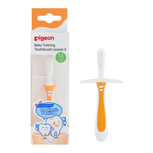 Pigeon, Baby Training Toothbrush Lesson 2, 8-12 Months - 1 PC - 1 Pigeon, Baby Training Toothbrush Lesson 2, 8-12 Months - 1 PC - 1