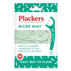 Plackers Dental Floss Micro Mint - 36 Pcs Plackers Dental Floss Micro Mint - 36 Pcs