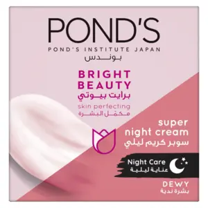 Ponds, Bright Beauty Face Night Cream Dewy Skin - 50 Ml - 3 Ponds, Bright Beauty Face Night Cream Dewy Skin - 50 Ml - 3