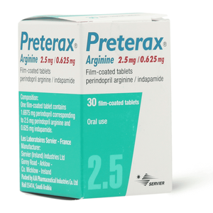 Preterax, Antihypertensive - 30 Tablets - 3 Preterax, Antihypertensive - 30 Tablets - 3