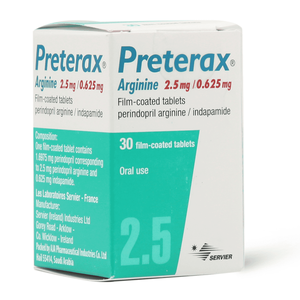 Preterax, Antihypertensive - 30 Tablets - 4 Preterax, Antihypertensive - 30 Tablets - 4