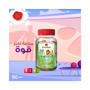 Prime Health, Vitamin C With Zinc Children +4 Years -90 Gummies - 2 Prime Health, Vitamin C With Zinc Children +4 Years -90 Gummies - 2