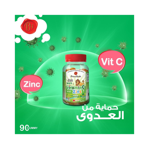 Prime Health, Vitamin C With Zinc Children +4 Years -90 Gummies - 6 Prime Health, Vitamin C With Zinc Children +4 Years -90 Gummies - 6