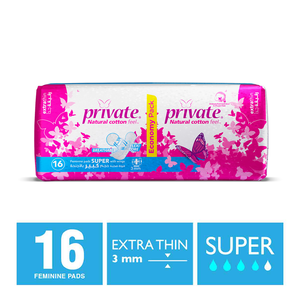 Private, Feminine Pads Thin Maxi Butterfly - 16 Pcs Private, Feminine Pads Thin Maxi Butterfly - 16 Pcs