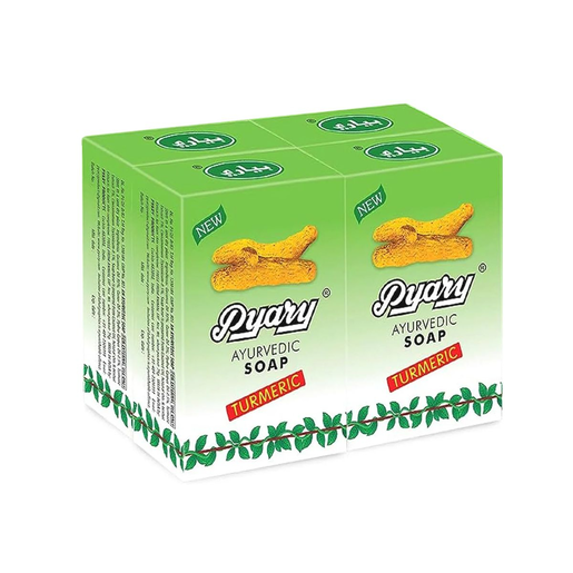 Pyary, Soap, Turmeric, 3+1 Free - 1 Kit