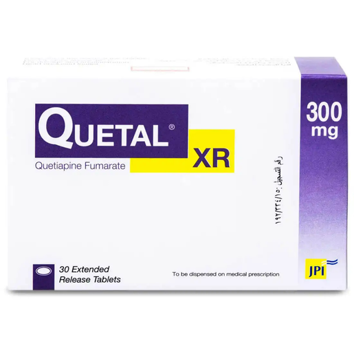 Quetal, Quetiapine, Antipsychotic, 300 Mg - 30 Tablets