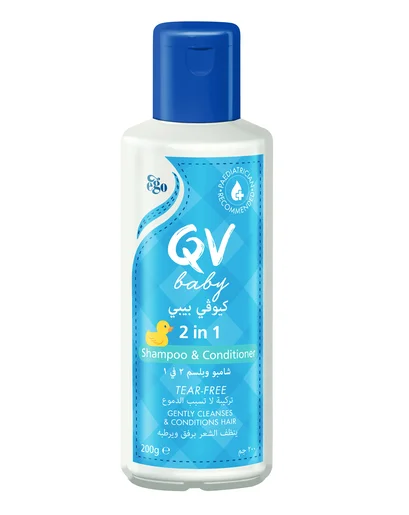 Qv Baby, 2In1 Shampoo & Conditioner Tear-Free - 200 Gm
