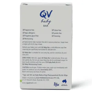 Qv Baby, Cleansing Bar Refreshes Delicate Skin - 100 Gm - 2 Qv Baby, Cleansing Bar Refreshes Delicate Skin - 100 Gm - 2