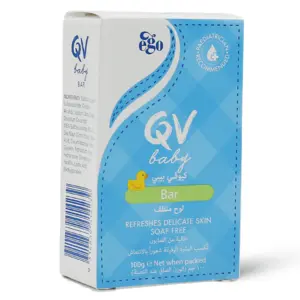Qv Baby, Cleansing Bar Refreshes Delicate Skin - 100 Gm - 4 Qv Baby, Cleansing Bar Refreshes Delicate Skin - 100 Gm - 4
