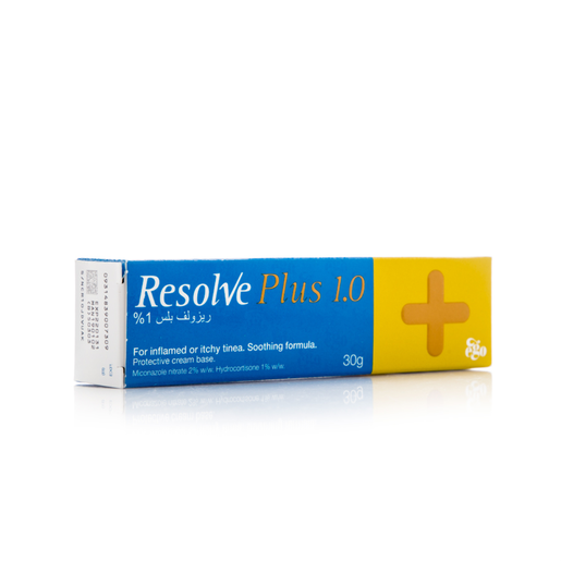 Resolve, Plus, 1% Cream, For Inflamed Or Itchy Tinea - 30 Gm