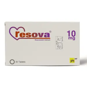 Resova 10 Mg, Rosuvastatin, Antihyperlipidemic - 30 Tablets - 2 Resova 10 Mg, Rosuvastatin, Antihyperlipidemic - 30 Tablets - 2