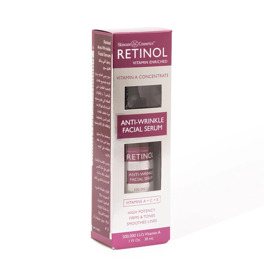 Retinol, Facial Serum Anti-Wrinkle Firms & Tones Skin - 30 Ml