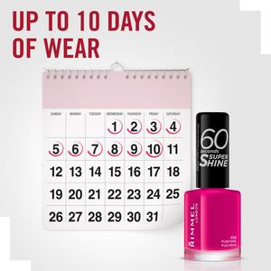 Rimmel, 60 Sec Nail Polish Funtime Fuchsia 323 - 1 Pc - 4 Rimmel, 60 Sec Nail Polish Funtime Fuchsia 323 - 1 Pc - 4
