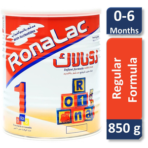 Ronalac, Baby Milk Number 1 From 0-6 Months - 850 Gm Ronalac, Baby Milk Number 1 From 0-6 Months - 850 Gm