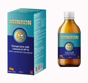 Ronbon, Calcium & Vitamin D For Bone Health Orange Taste - 250 Ml Ronbon, Calcium & Vitamin D For Bone Health Orange Taste - 250 Ml