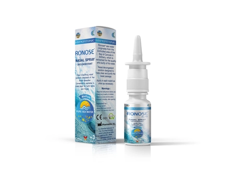 Ronose, Hypertonic, Babies Nasal Spray, Decongestant - 120 Ml