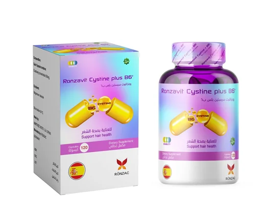 Ronzavit, Cystine Plus B6, Hair Dietary Supplement - 120 Capsules