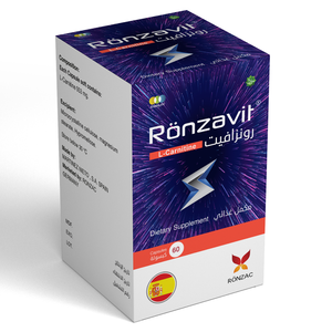 Ronzavit, Dietary Supplement L-Carnitine - 60 Capsules - 3 Ronzavit, Dietary Supplement L-Carnitine - 60 Capsules - 3