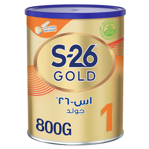 S-26, Gold Baby Milk Stage 1 0-6 Months - 800 Gm S-26, Gold Baby Milk Stage 1 0-6 Months - 800 Gm