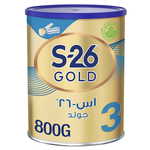S-26, Gold Baby Milk Stage 3 1-3 Years - 800 Gm S-26, Gold Baby Milk Stage 3 1-3 Years - 800 Gm