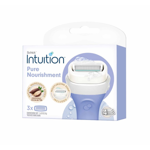 Schick, Intuition, Razor Blade Refills, Pure Nourishment, 4 Blades - 3 Pcs Schick, Intuition, Razor Blade Refills, Pure Nourishment, 4 Blades - 3 Pcs