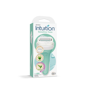 Schick, Intuition, Razor, Sensitive Care With Aloe, 4 Blades - 2 Pcs Schick, Intuition, Razor, Sensitive Care With Aloe, 4 Blades - 2 Pcs