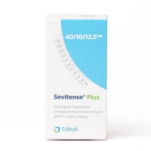 Sevitense Plus 40/10/12.5 Mg, Antihypertensive - 28 Tablets - 2 Sevitense Plus 40/10/12.5 Mg, Antihypertensive - 28 Tablets - 2