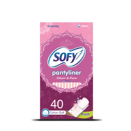 Sofy, Pantyliner Daily Clean & Pure Fresh - 40 Pcs