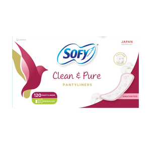 Sofy, Pantyliner Daily Clean & Pure Unscented - 120 Pcs Sofy, Pantyliner Daily Clean & Pure Unscented - 120 Pcs