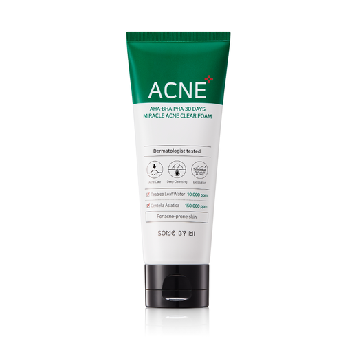 Some By Mi, AHA-BHA-PHA 30 Days Miracle Acne Clear Foam - 100 Ml