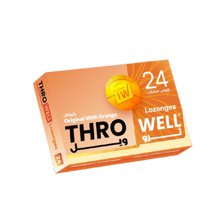 Thro Well, Lozenges, Original With Orange - 24 Pcs Thro Well, Lozenges, Original With Orange - 24 Pcs