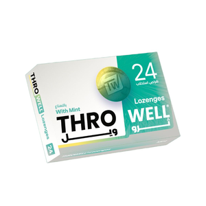 Thro Well, Lozenges, With Mint - 24 Pcs Thro Well, Lozenges, With Mint - 24 Pcs