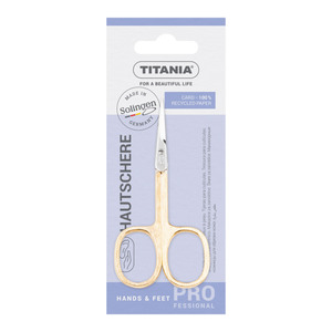 Titania, Cuticle Scissors, Gold - 1 Pc Titania, Cuticle Scissors, Gold - 1 Pc