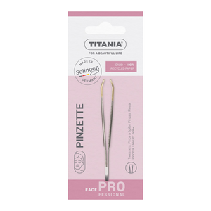 Titania, Tweezers, Narrow Straight Bent, Gold - 1 Pc Titania, Tweezers, Narrow Straight Bent, Gold - 1 Pc