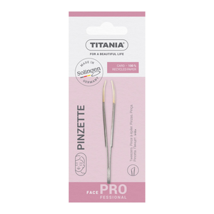 Titania, Tweezers, Slanted, Small Gold Tip - 1 Pc Titania, Tweezers, Slanted, Small Gold Tip - 1 Pc