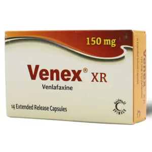 Venex XR 150 Mg, Antidepressant - 14 Capsules - 3 Venex XR 150 Mg, Antidepressant - 14 Capsules - 3