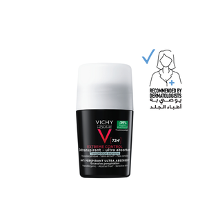 Vichy, Anti-Perspirant Roll On 72H For Men - 50 Ml Vichy, Anti-Perspirant Roll On 72H For Men - 50 Ml
