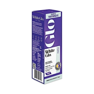 White Glo, Whitening Toothpaste, Purple, Conceals Yellow Stains - 115 Gm White Glo, Whitening Toothpaste, Purple, Conceals Yellow Stains - 115 Gm