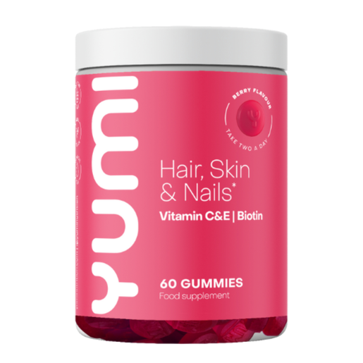 Yumi, Hair, Skin & Nails, Gummies, Biotin, Berry - 60 Pcs