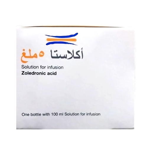 أكلاستا، حمض الزوليدرونيك، محلول 5 ملجم - 100 مل