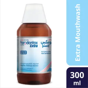 بارودونتكس، غسول للفم عناية اكسترا خالى من الكحول - 300 مل بارودونتكس، غسول للفم عناية اكسترا خالى من الكحول - 300 مل